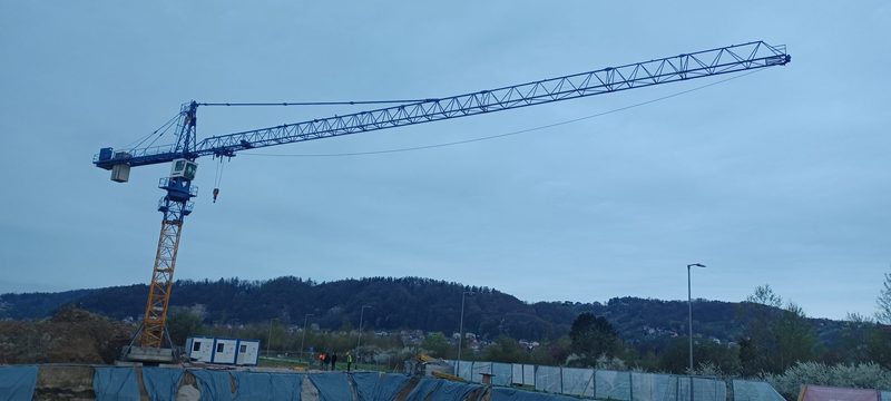 Liebherr dizalica na infrastrukturnom projektu